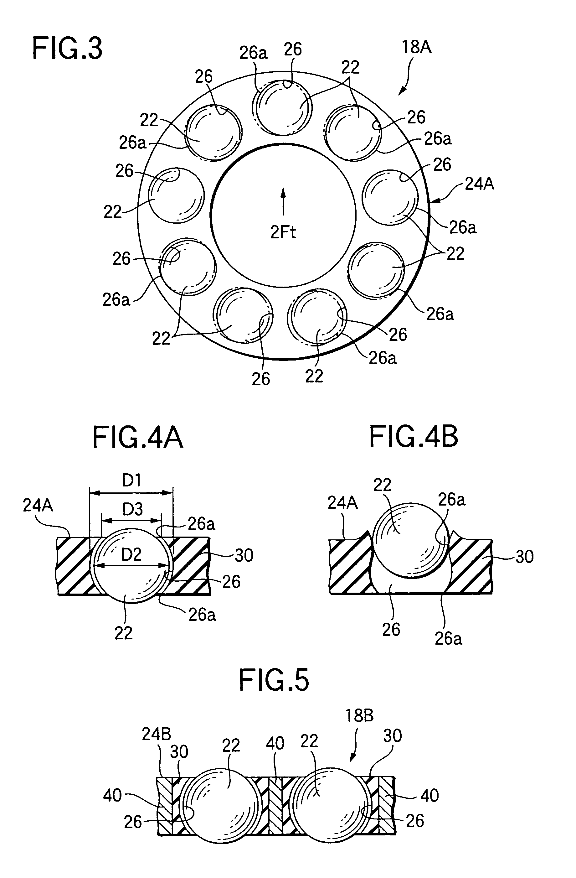 Power roller bearing for toroidal-type continuously variable transmission