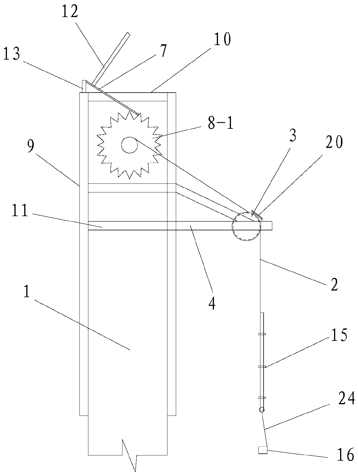 Safety belt hanging method for underground diaphragm wall