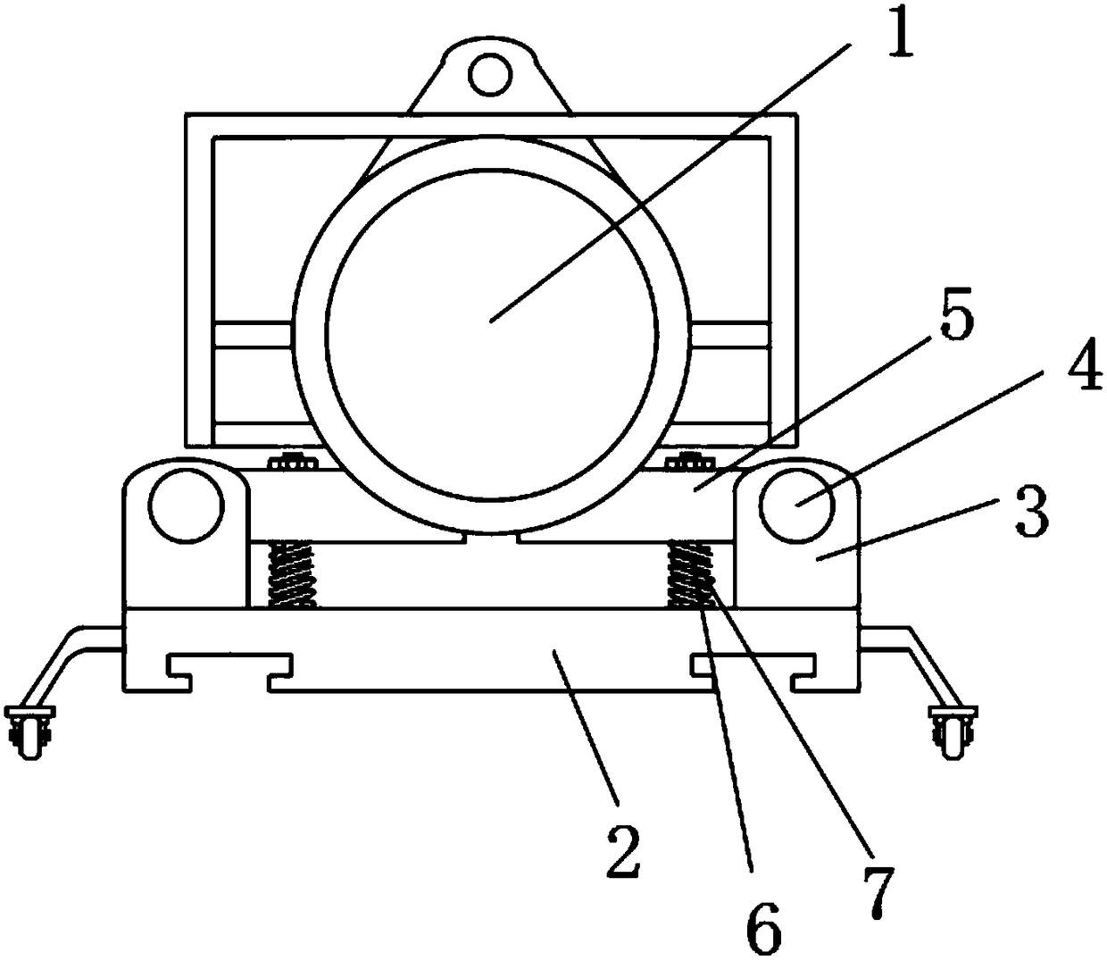 Pressure tank convenient to lift and transport