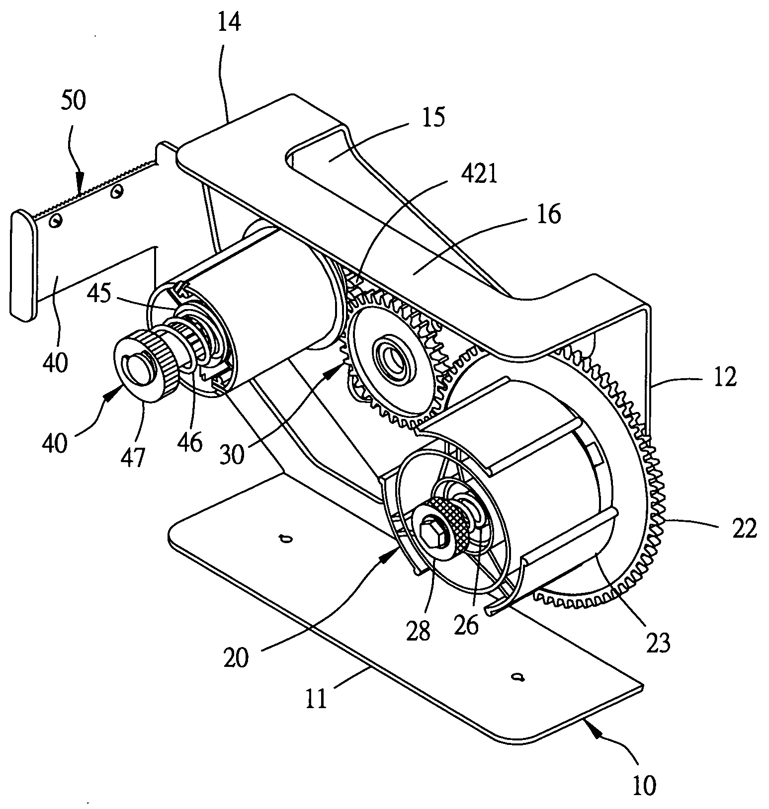 Separable paper stripping device