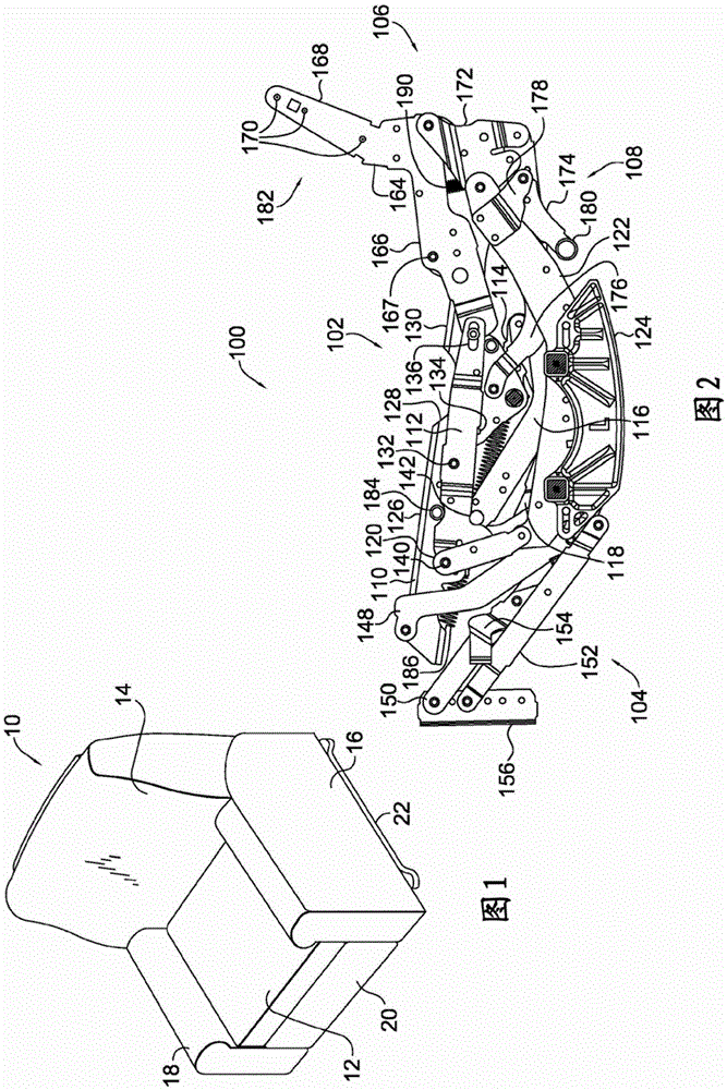 Flat-bed recliner linkage device