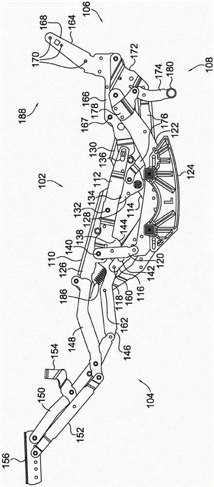 Flat-bed recliner linkage device