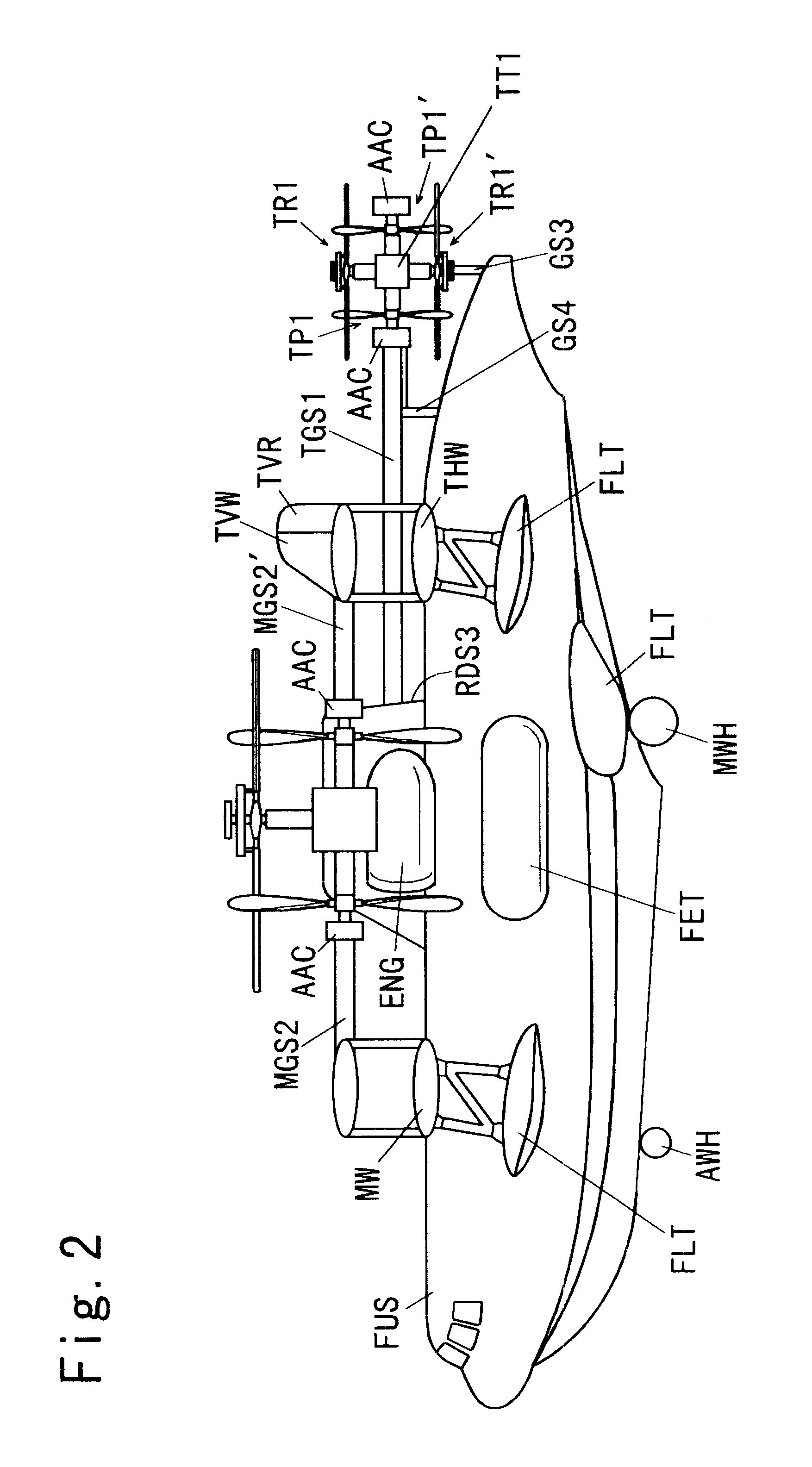 Aircraft and torque transmission