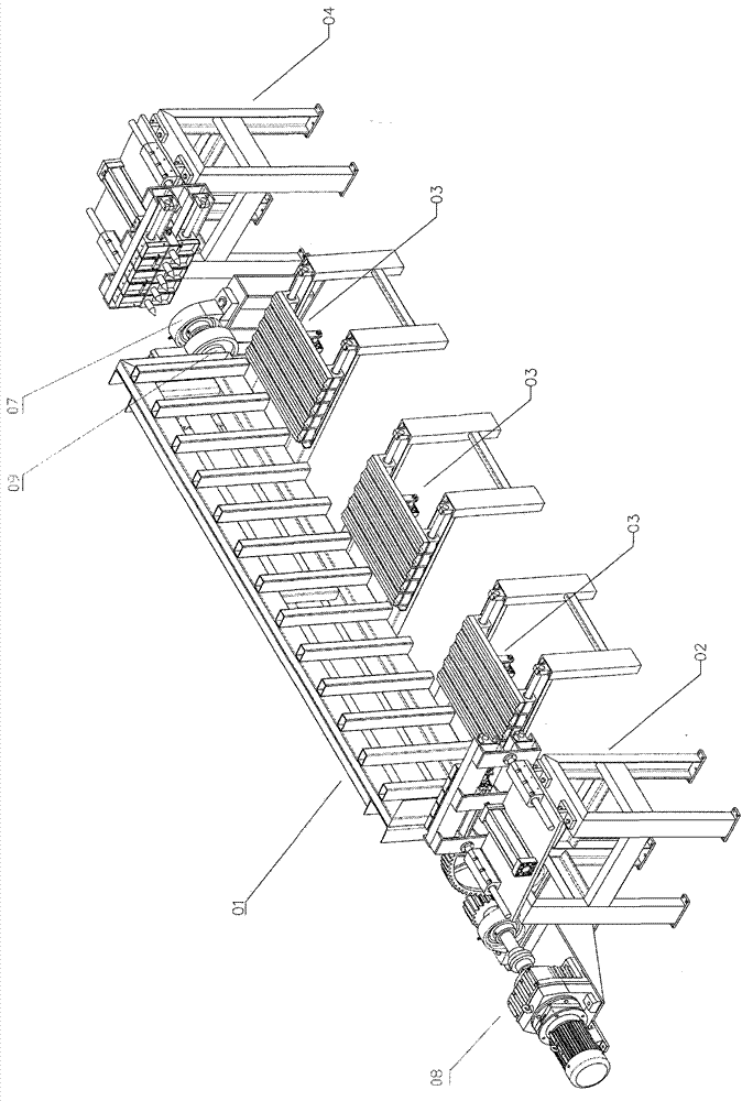 Device for automatically removing protective film of building partition wall slat made by extrusion forming of light-weight aggregates and film removing method thereof