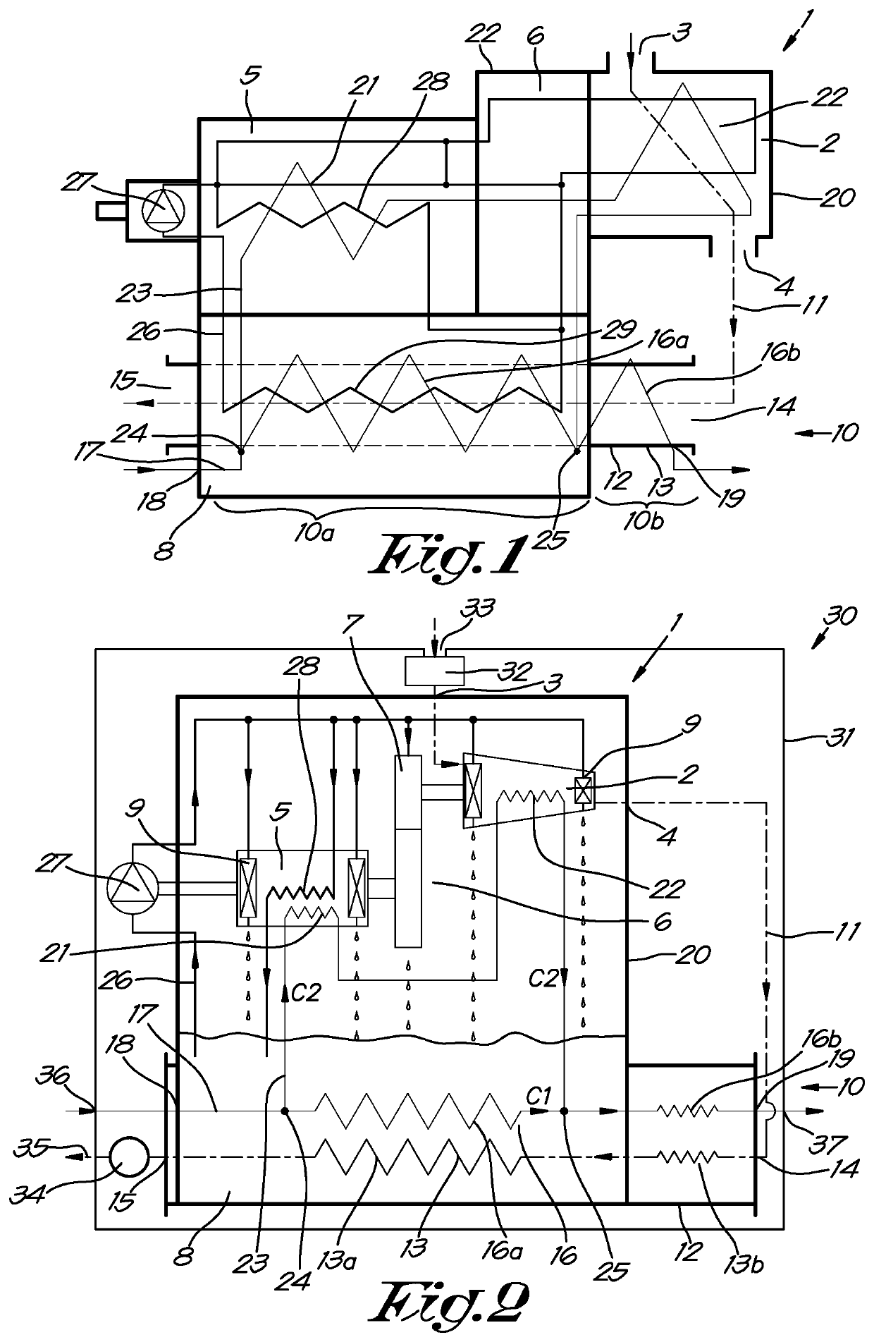 Compressor module for compressing gas and compressor equipped therewith