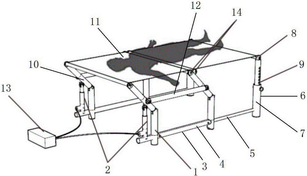 Bed changing device for bedridden patients