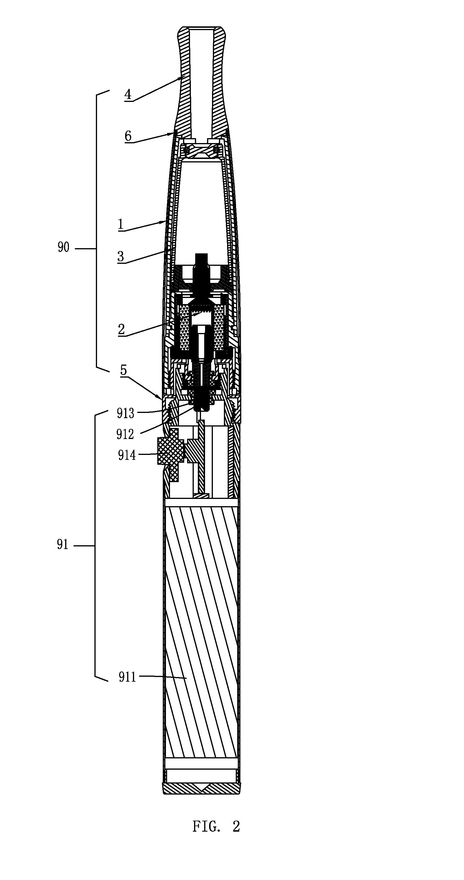 Electronic Cigarette and Inhaling Shell Thereof