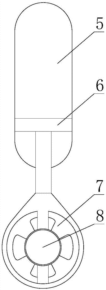 Frame body for bridge pier stress detection device