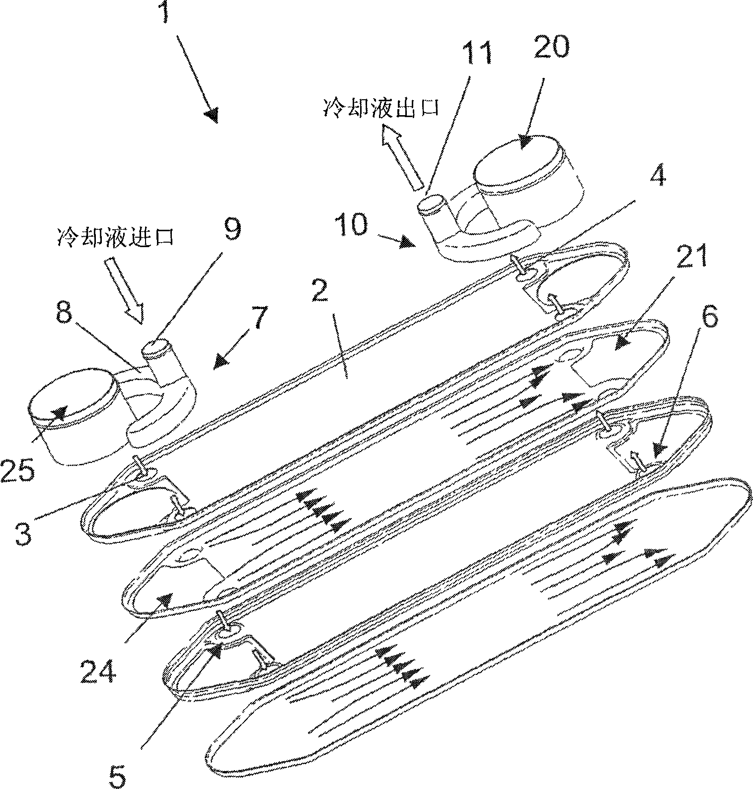 Heat exchanger, especially charge-air/coolant radiator