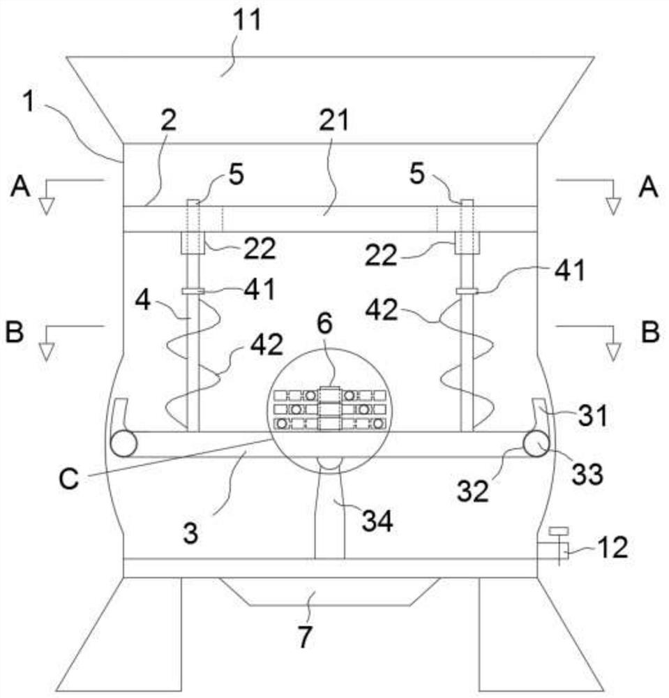 A method and device for desorption and recycling of thallium-containing titanium peroxide