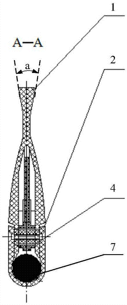 Fishtail-shaped sleeve type streamline sheet