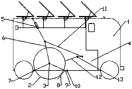 Solar sweeper garbage compression device