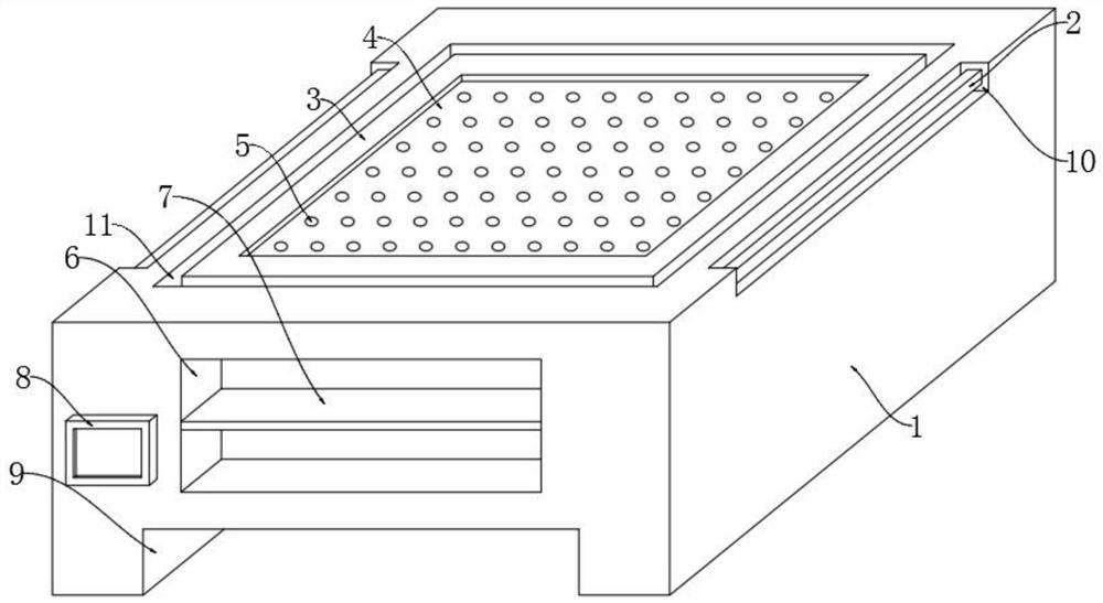 Smoke dust absorption device for plasma cutting and use method of smoke dust absorption device