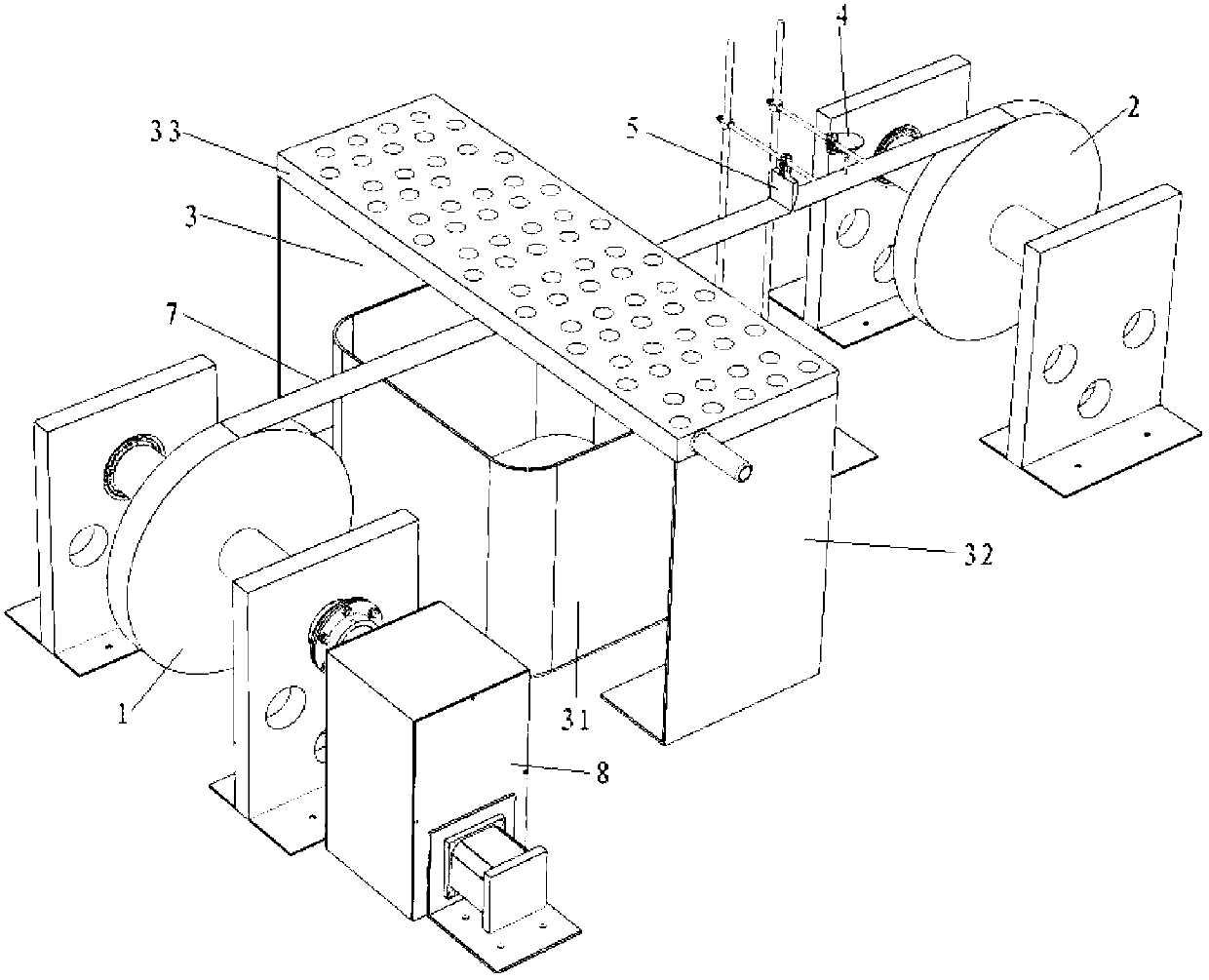 Transmission-type laser micro propulsion thin film target belt manufacturing method and manufacturing equipment thereof