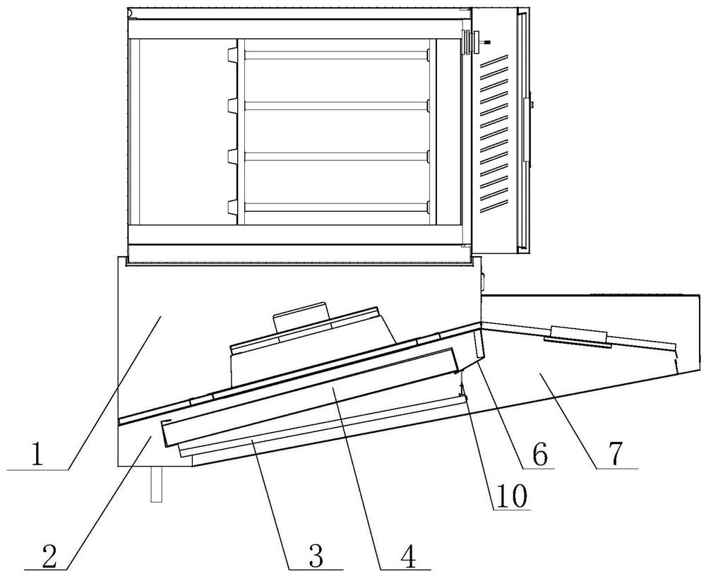 Smoke deflector for integrated lampblack purification equipment for kitchen