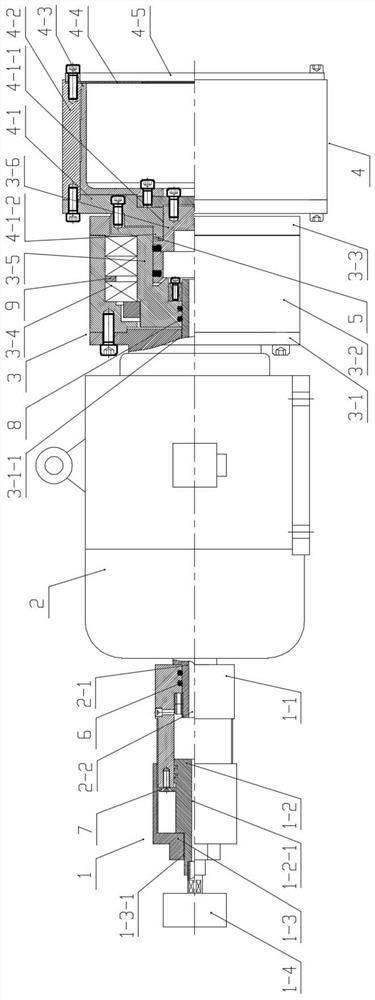 Inner circle cutting power head with hydraulic adjusting device