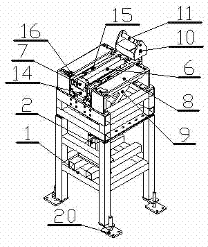 Manual feed mechanism for processing automobile engine cylinder