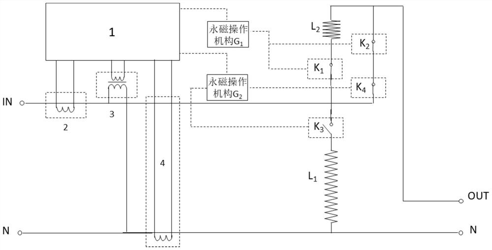 Power distribution network voltage regulation control protection integrated device