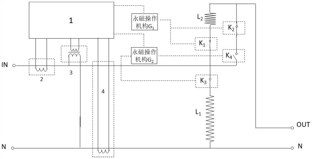 Power distribution network voltage regulation control protection integrated device