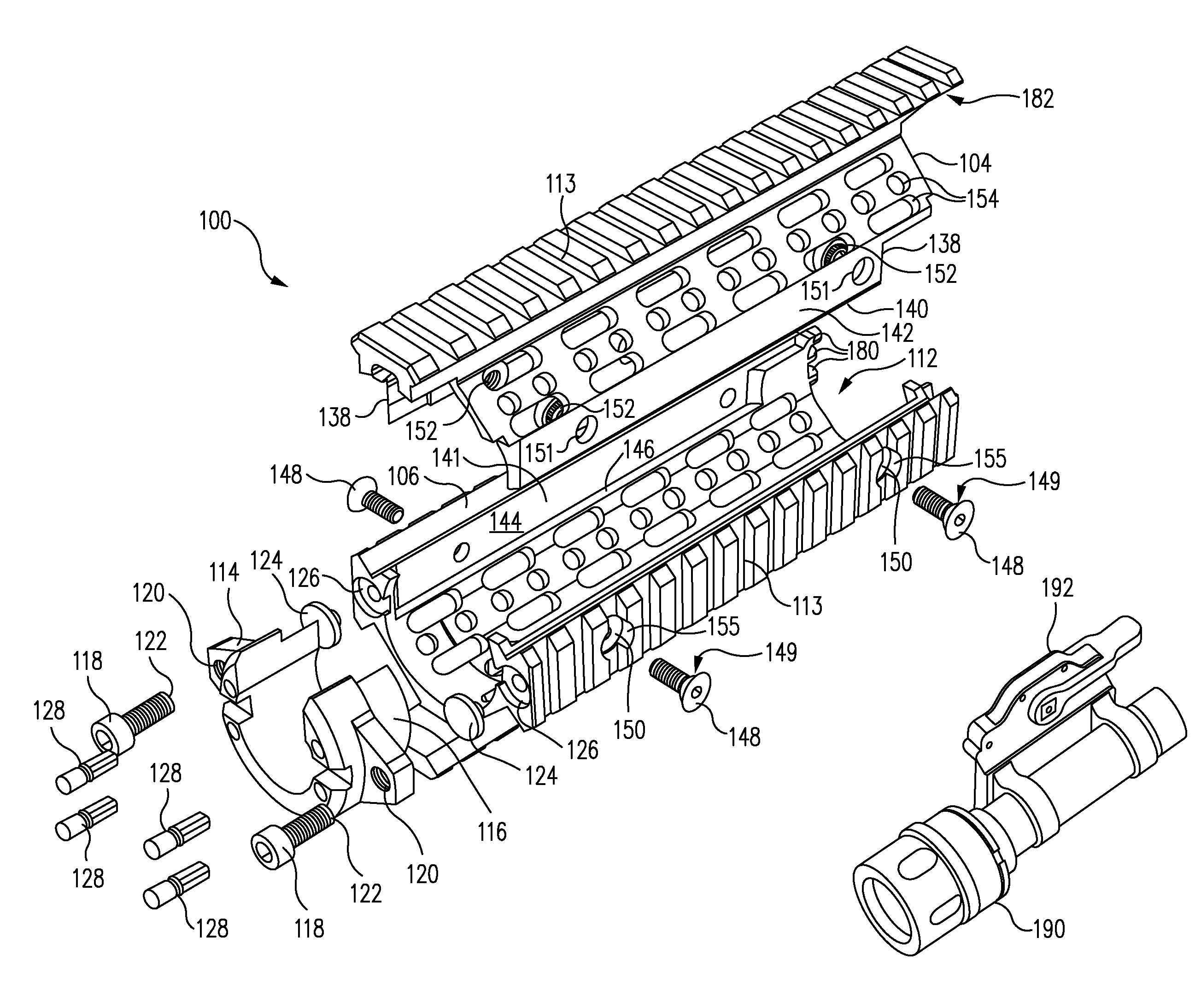 Accessory mounting hand guard for firearm