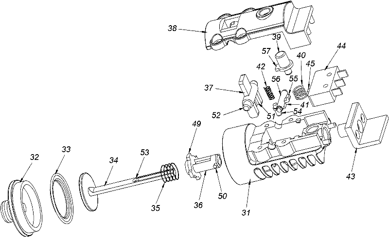 Self-locking air pressure detection device