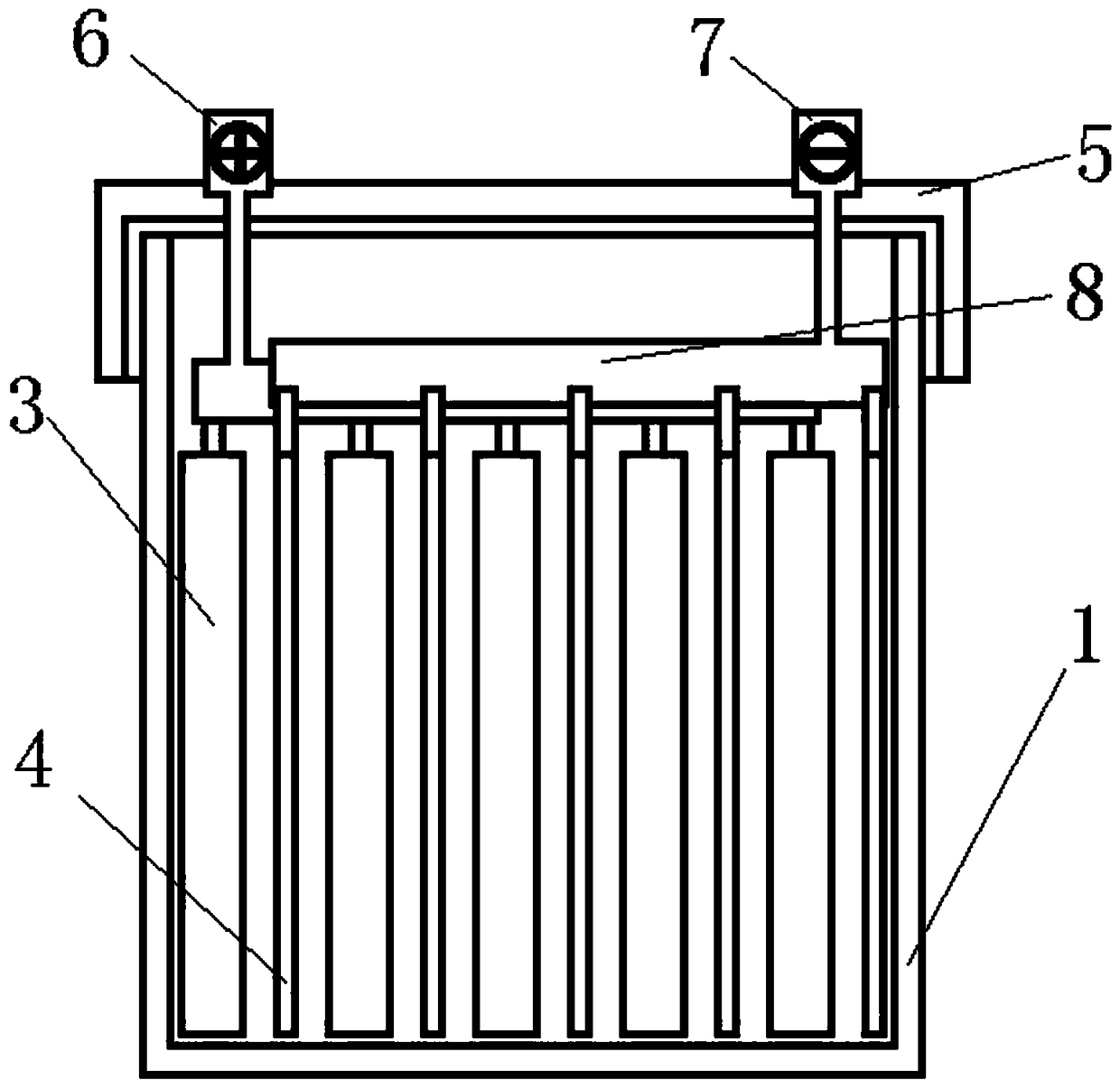 A high-efficiency battery for a new energy vehicle