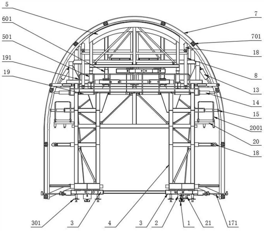 Open cut tunnel segment assembly trolley
