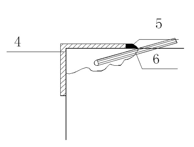 Method for grouting sealing of gap between steel door frame of protective sealed door and wall