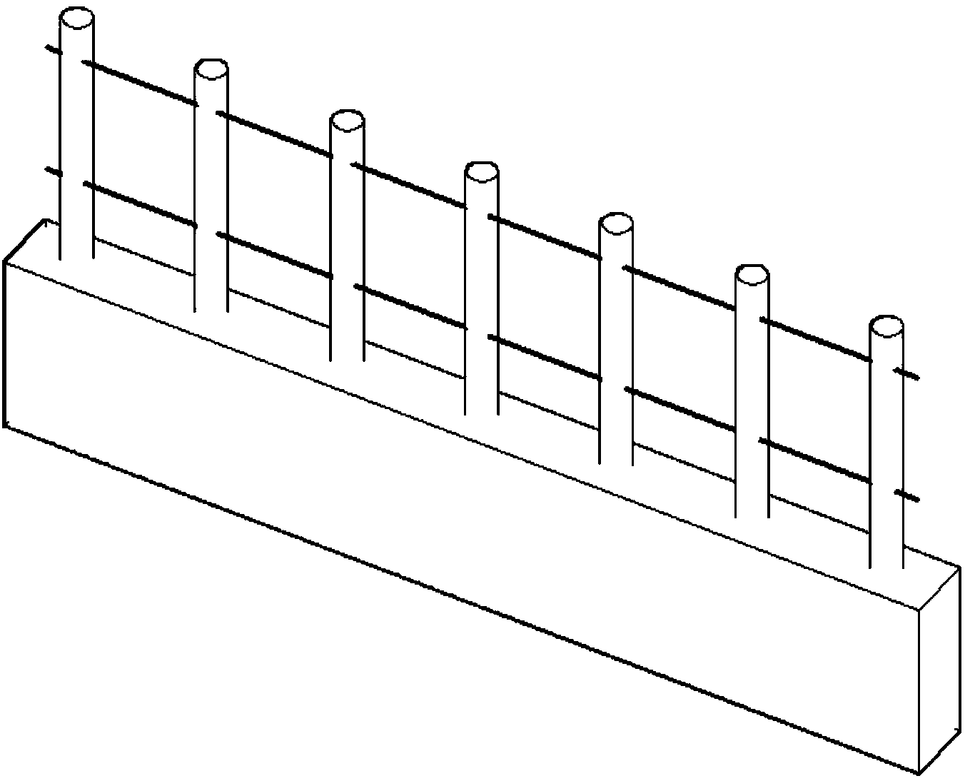 Linear-section type immature soil wall with built-in steel and wood mesh and manufacturing method thereof