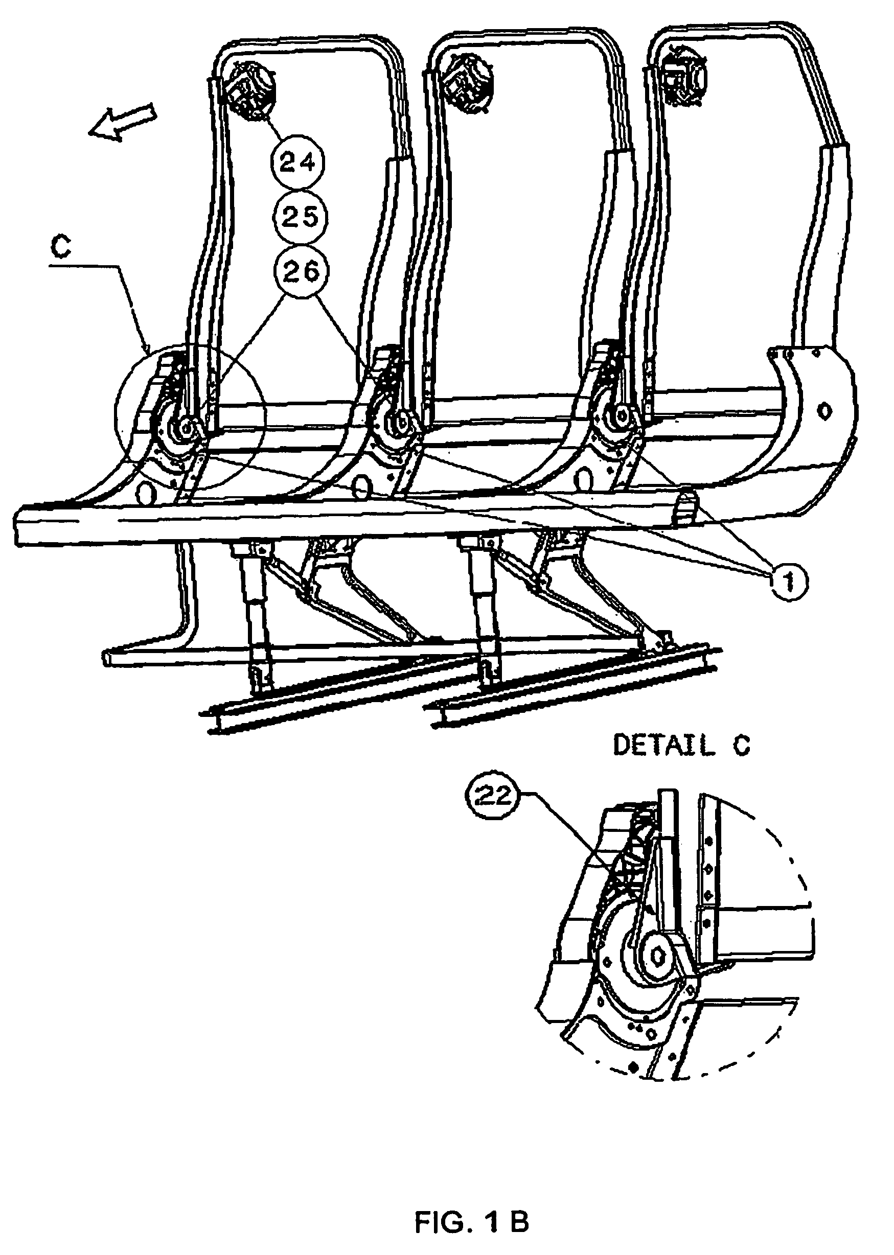 Energy absorbing device and shoulder belt-type vehicle seats comprising such energy absorbing device