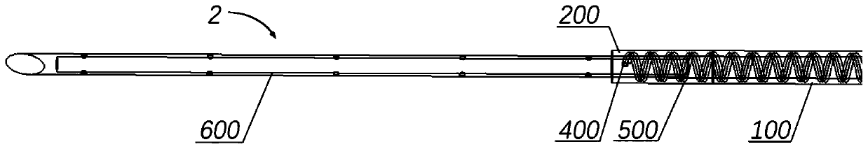 Medical interventional needle assembly and medical interventional catheter
