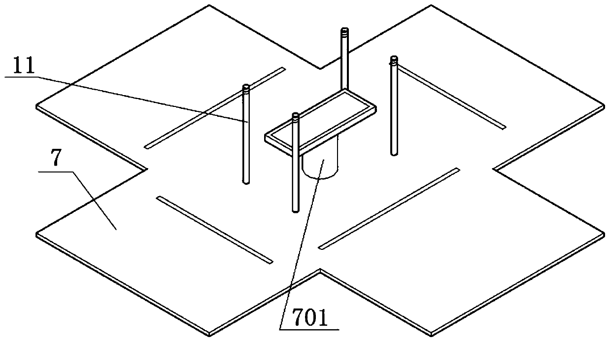 Test device and test method of chloride ion penetration in concrete beam