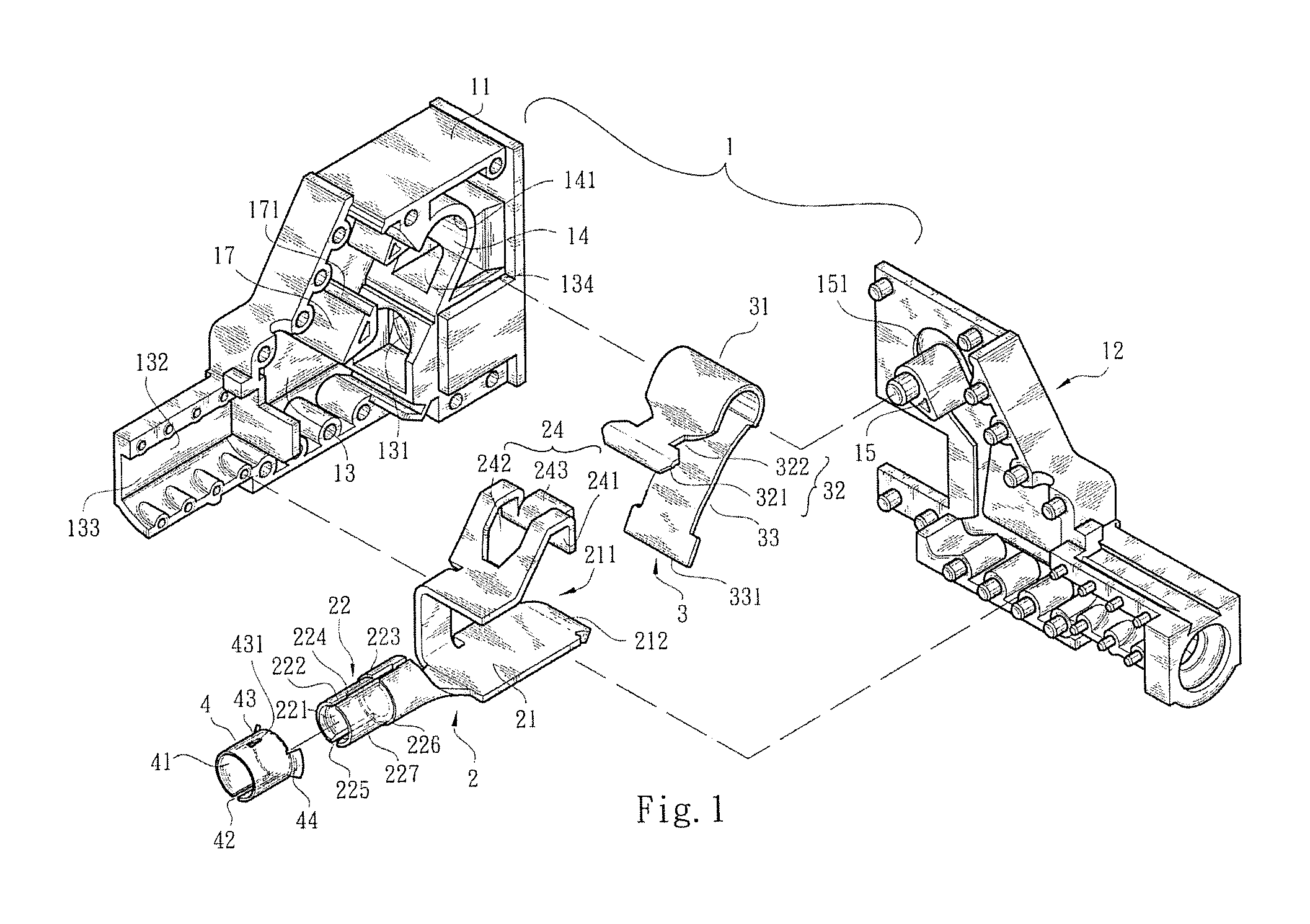 Plug-in wire connection terminal structure