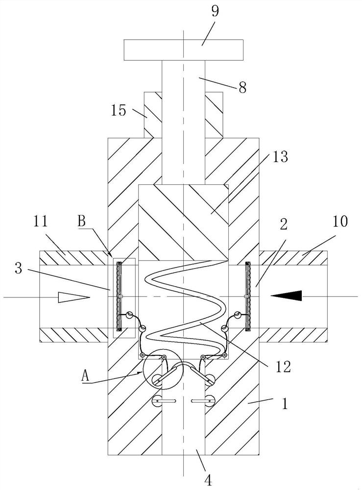 Constant-temperature water mixing valve