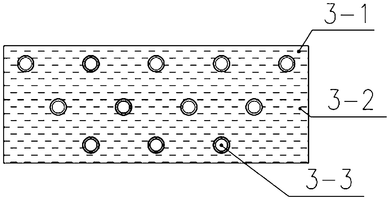 An acoustic covering layer beneficial to underwater vibration and sound absorption of ships