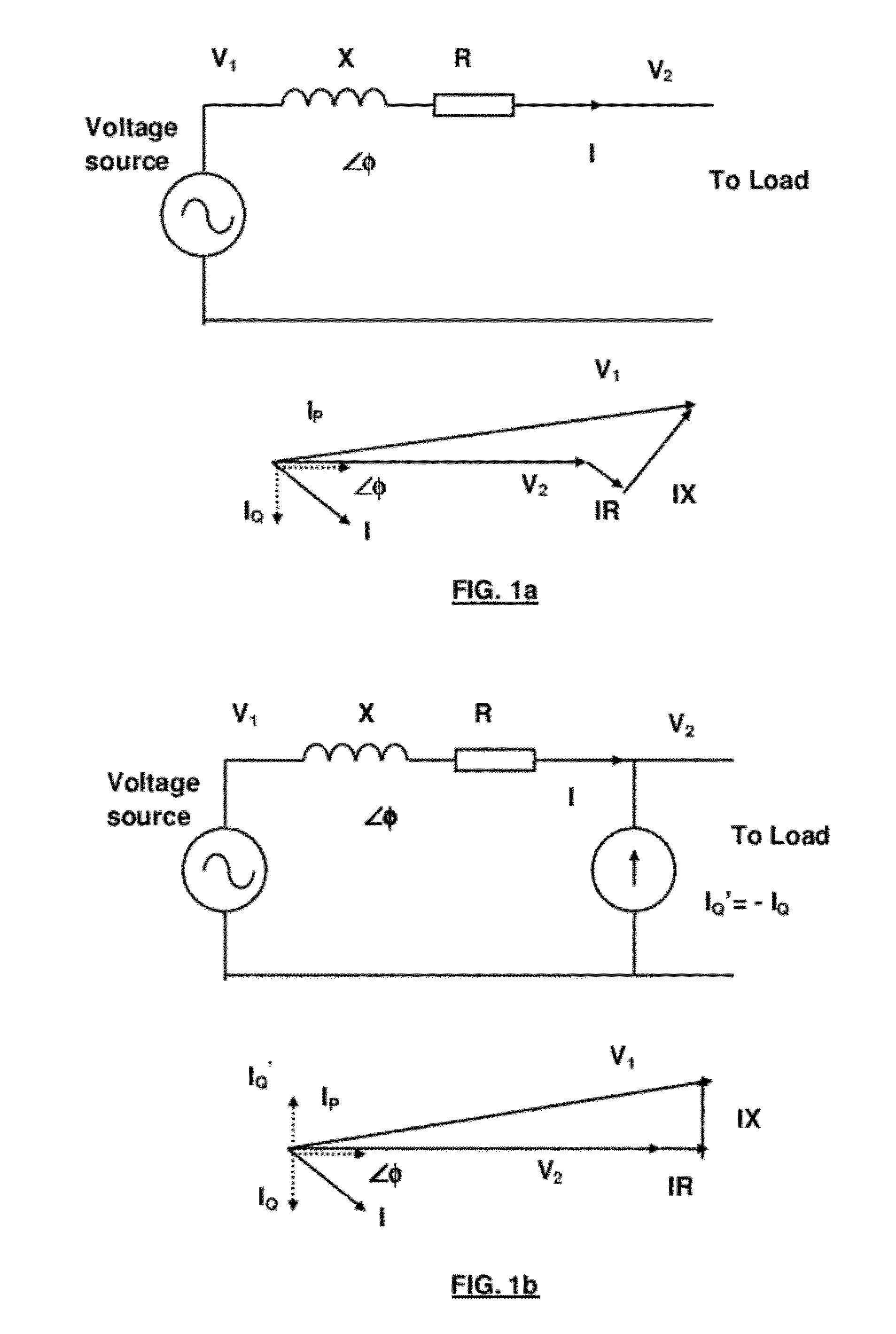 Power control circuit and method for stabilizing a power supply
