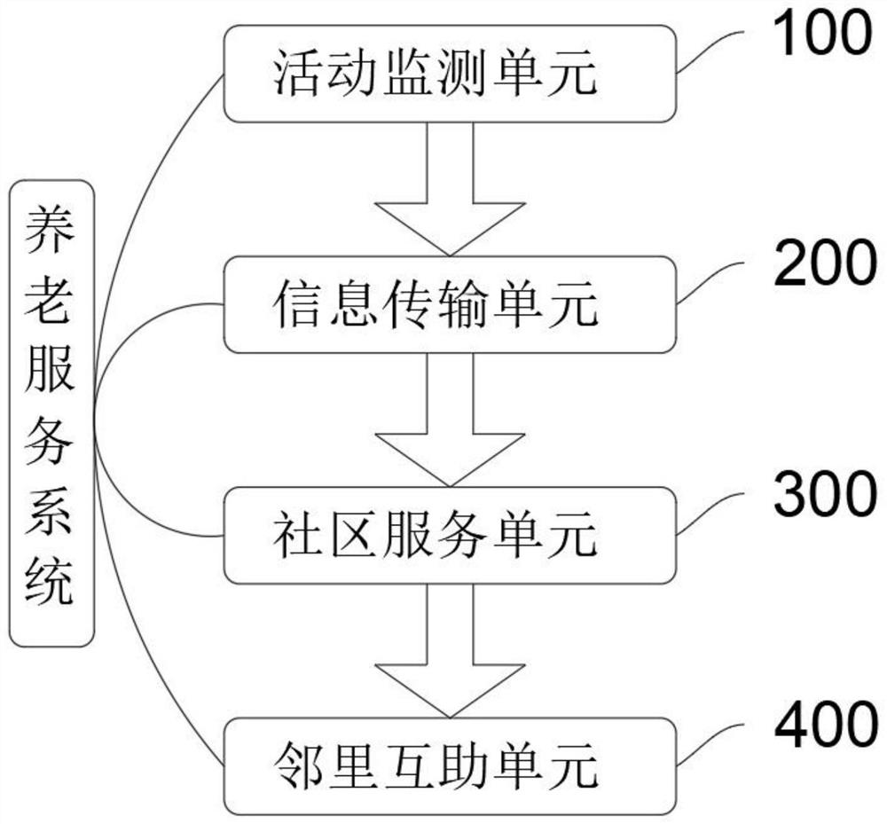 Pension service system with safety information acquisition function