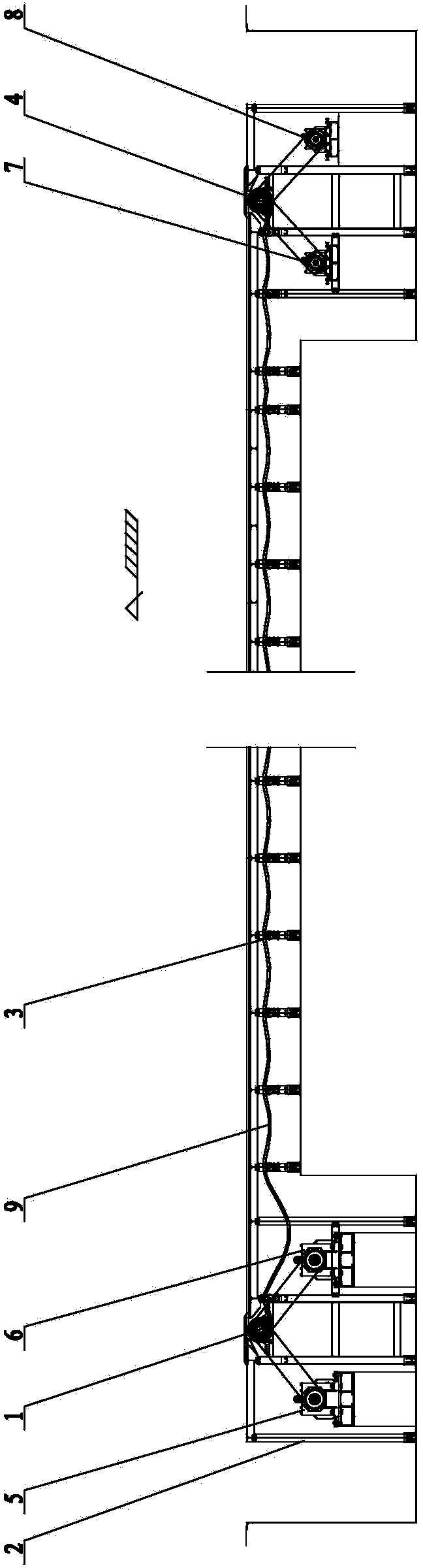 Automobile rain inspection conveying electric control system and method