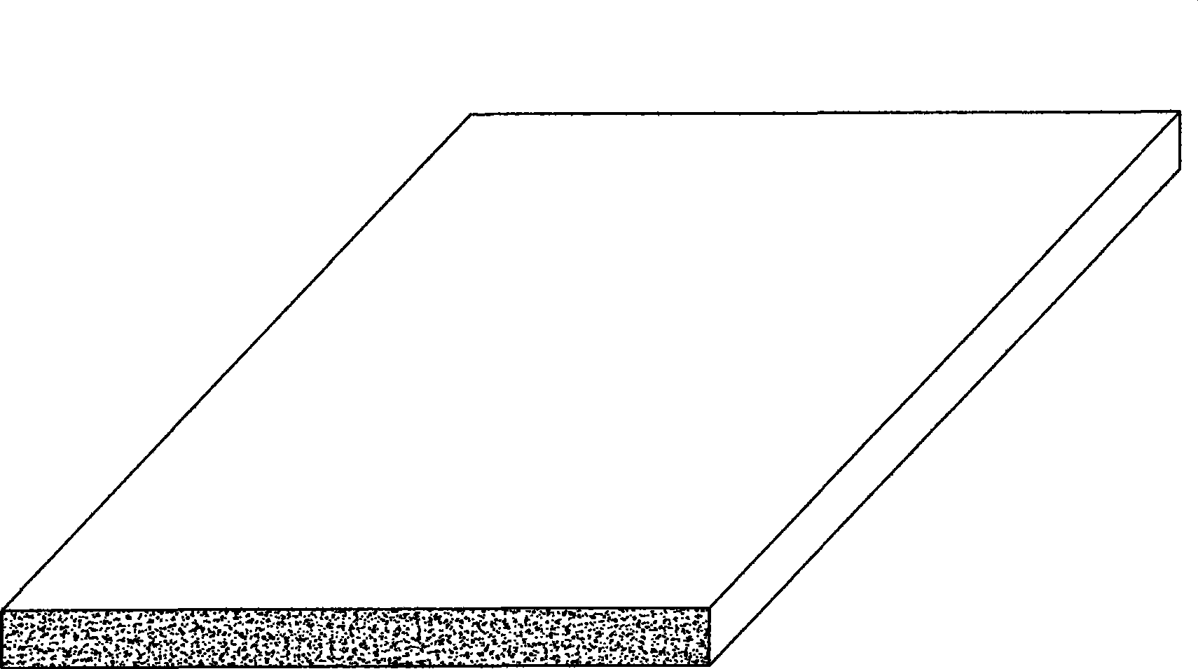 Bamboo fiber bundles recombination single-plate and production method thereof