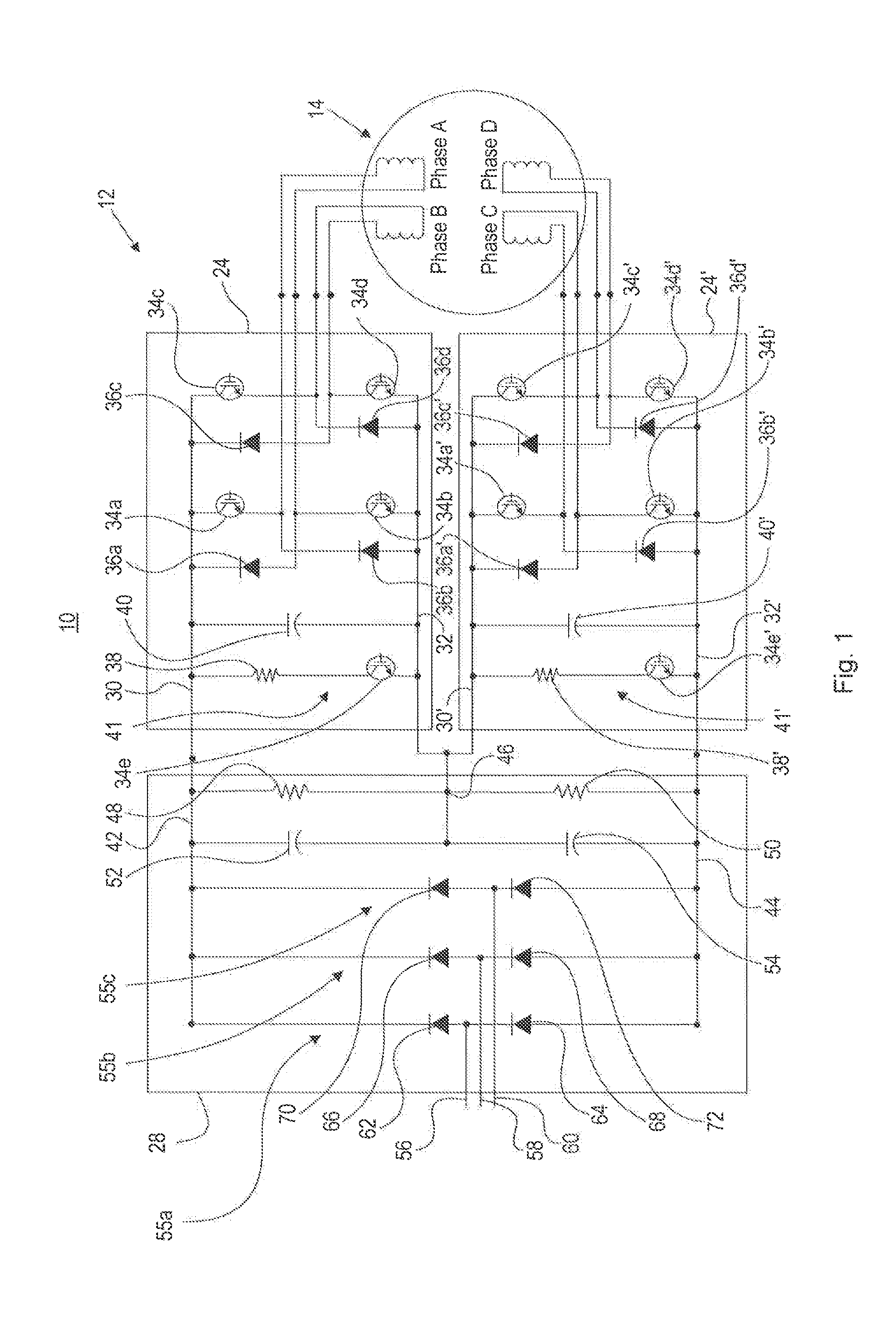 Motor driver having integrated braking chopper