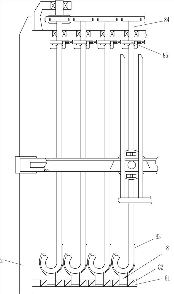 Wooden walking stick automatic scorching equipment capable of achieving safety