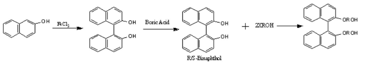 Synthesis of novel chiral polyester containing binaphthyl and application thereof to molecular recognition