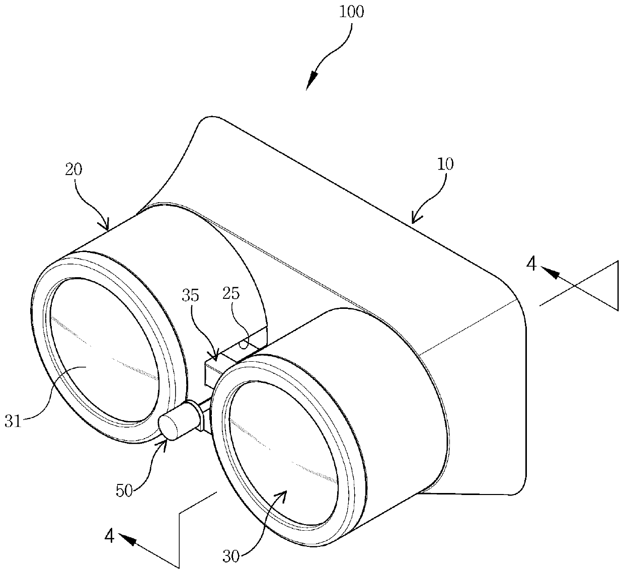 Distance vision-realizing eyeglasses for image display device