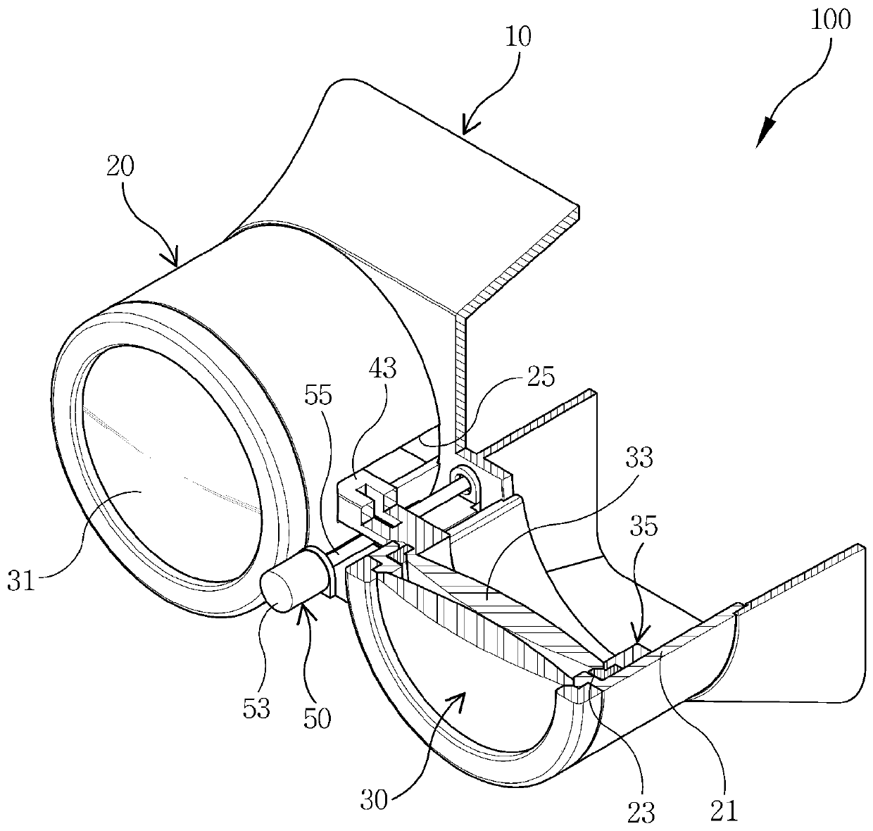 Distance vision-realizing eyeglasses for image display device