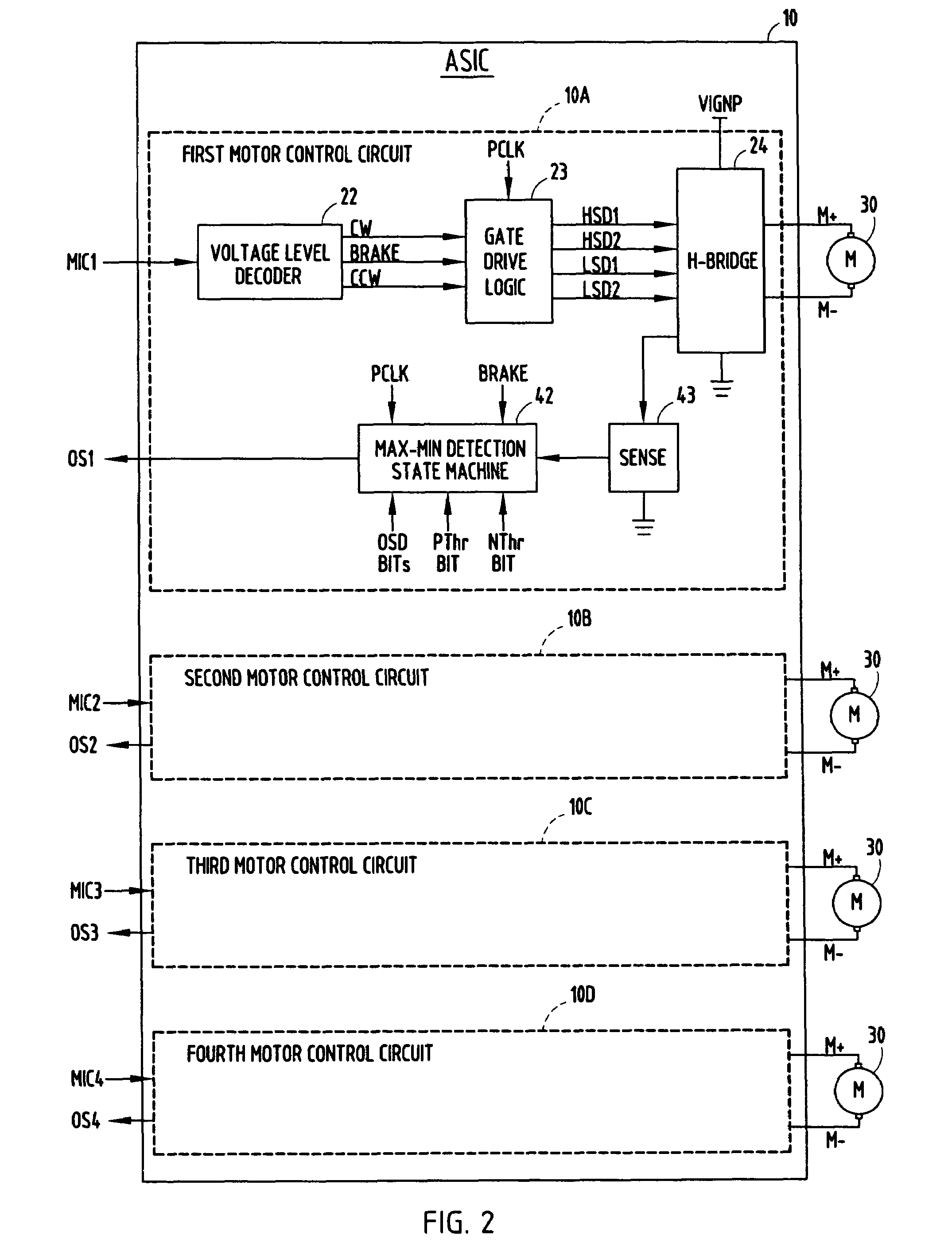 Voltage-sensitive oscillator frequency for rotor position detection scheme