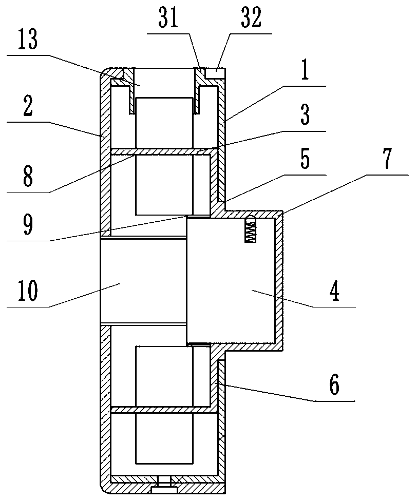 Glucometer test paper storage and counting device and counting method thereof