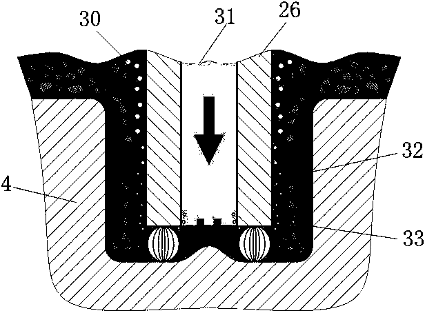 Synchronous composite processing method of micro-hole electric sparks and different electrolytic areas and special tool of synchronous composite processing method