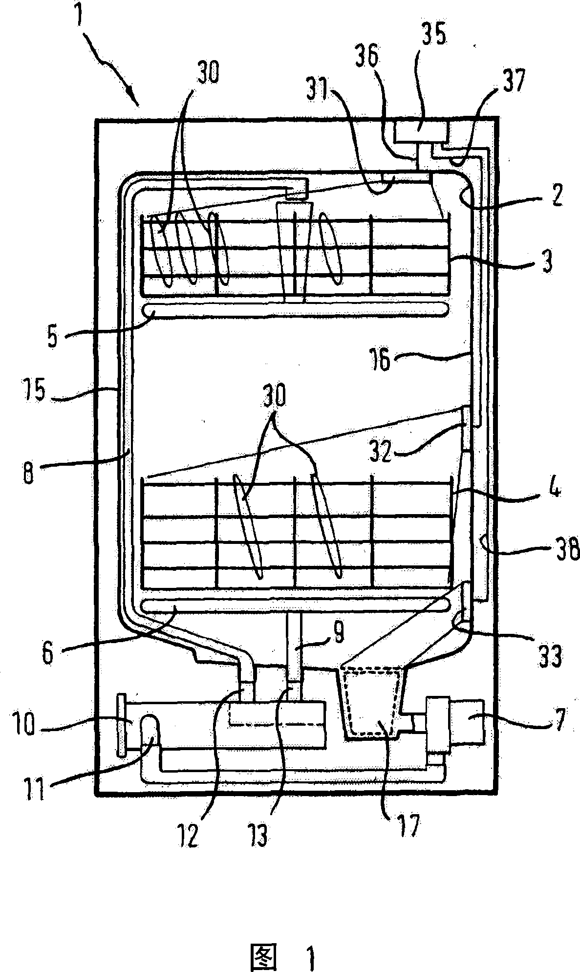 Method for detecting the load of items to be washed, and dishwasher machine