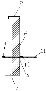 Assembly type building external wall PC component top reinforcing component and reinforcing method thereof