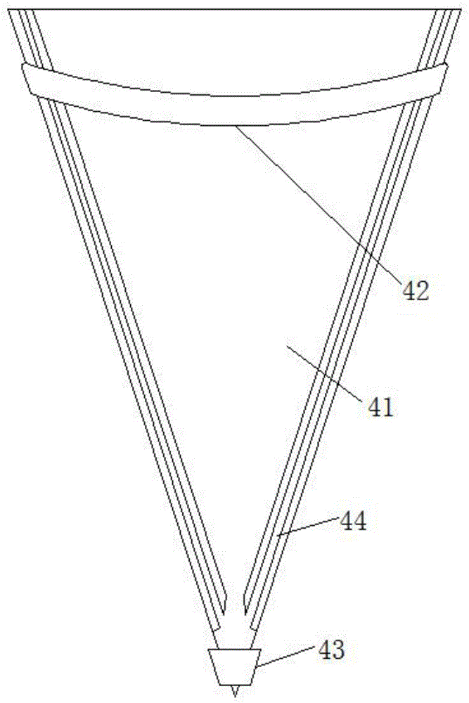 Integrated machine for packaging and cutting heating bag